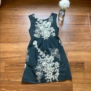 Jcrew embroidered cotton tank dress